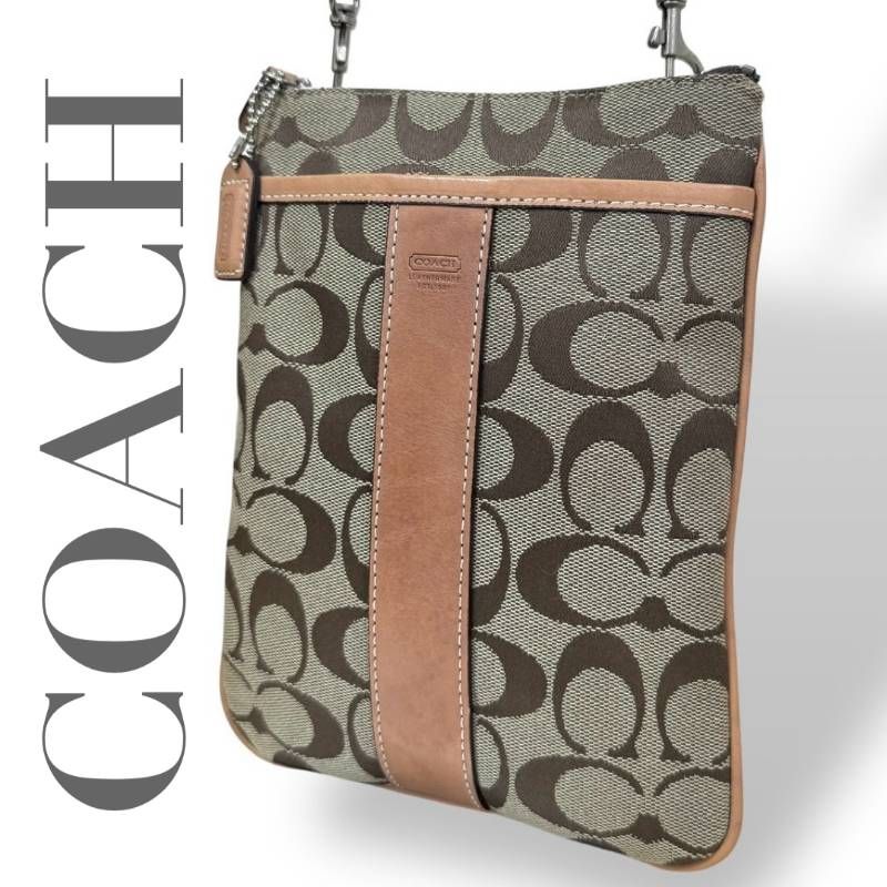 COACH コーチ☆ショルダーバッグ 斜め掛け シグネチャー COACH コーチ☆ショルダーバッグ 斜め掛け シグネチャー