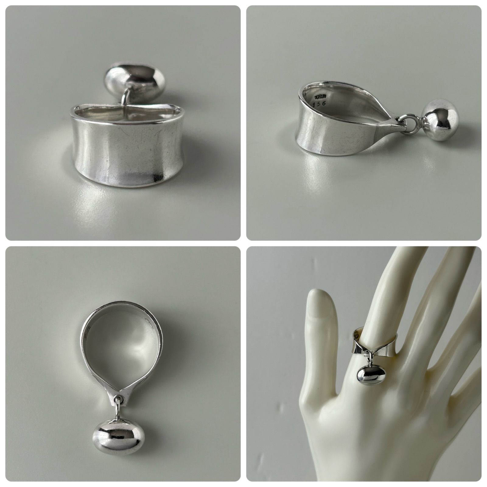 使用感大】 ジョージジェンセン リング 指輪 156 TORUN ヴィヴィアンナ