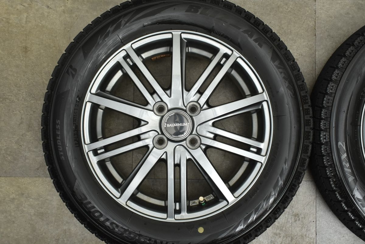 程度良好品】バルミナ BR10 15in 4.5J +48 PCD100 ブリヂストン 