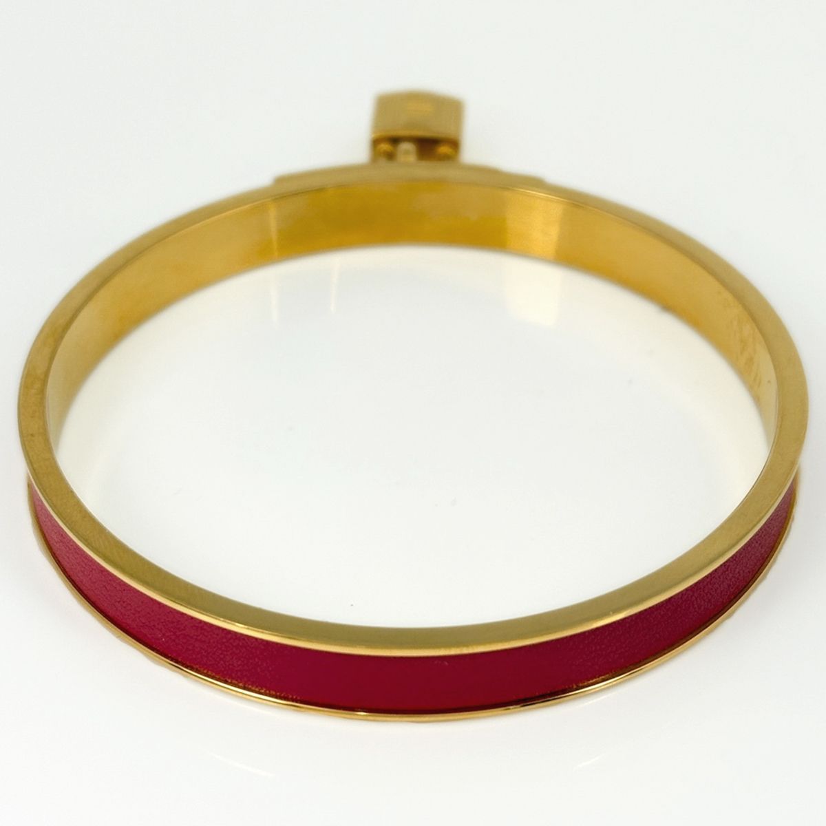 エルメス HERMES ケリー バングル 腕輪 カデナ バングル GP レザー