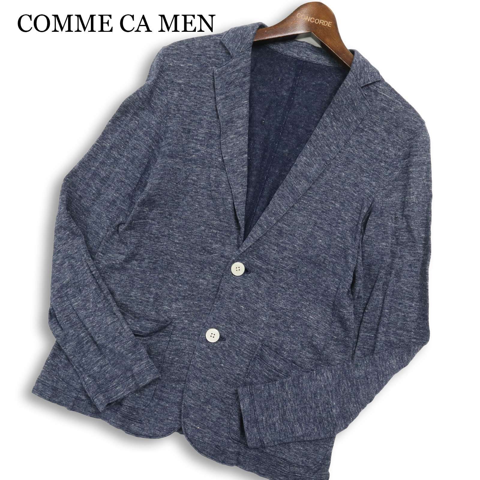 COMME CA MEN コムサ メン 春夏☆ 麻 リネン ニット ジャケット 