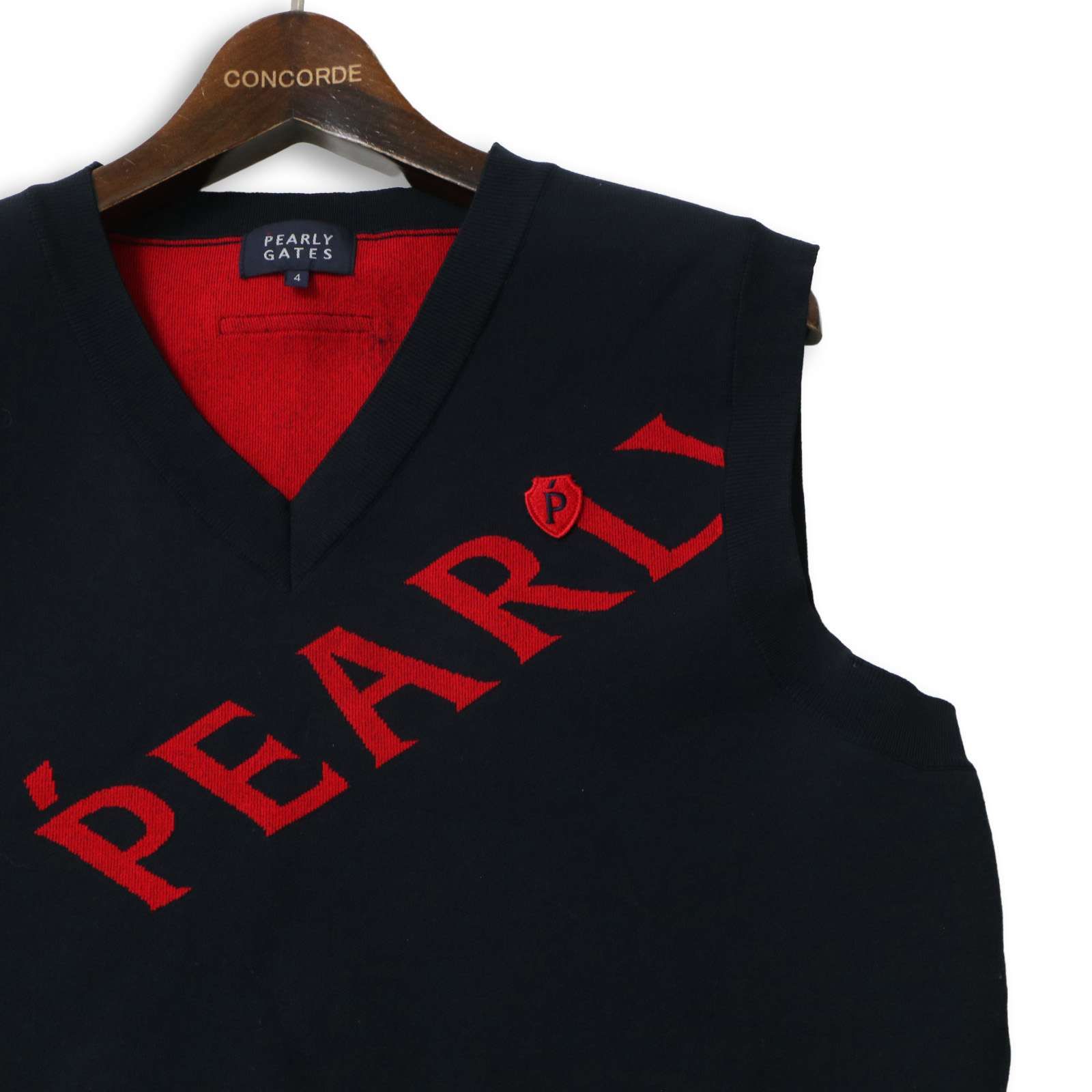 PEARLY GATES パーリーゲイツ ゴルフ 通年 ワッペン☆ ビッグ ロゴ V