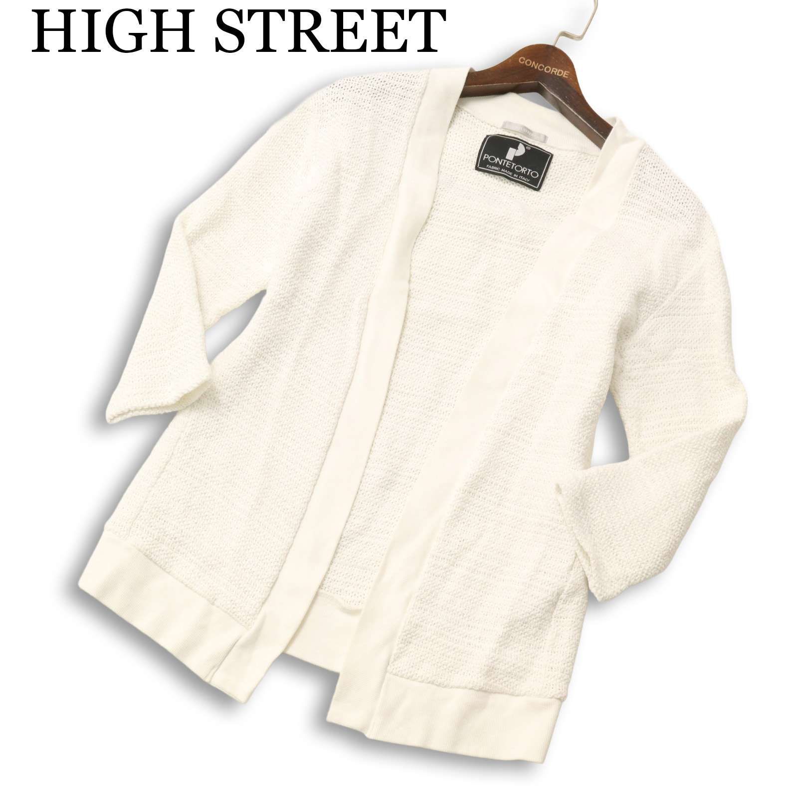 HIGH STREET ハイストリート イタリア生地 PONTETORTO☆ 7分袖 