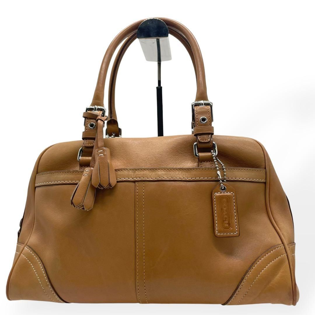 極美品 COACH コーチ ミニボストンバッグ ハンプトンズ キャリーオール