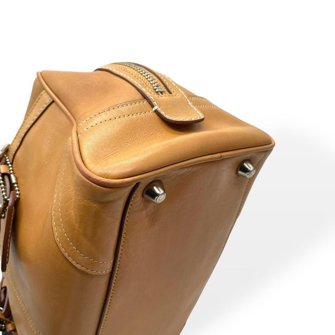 極美品 COACH コーチ ミニボストンバッグ ハンプトンズ キャリーオール