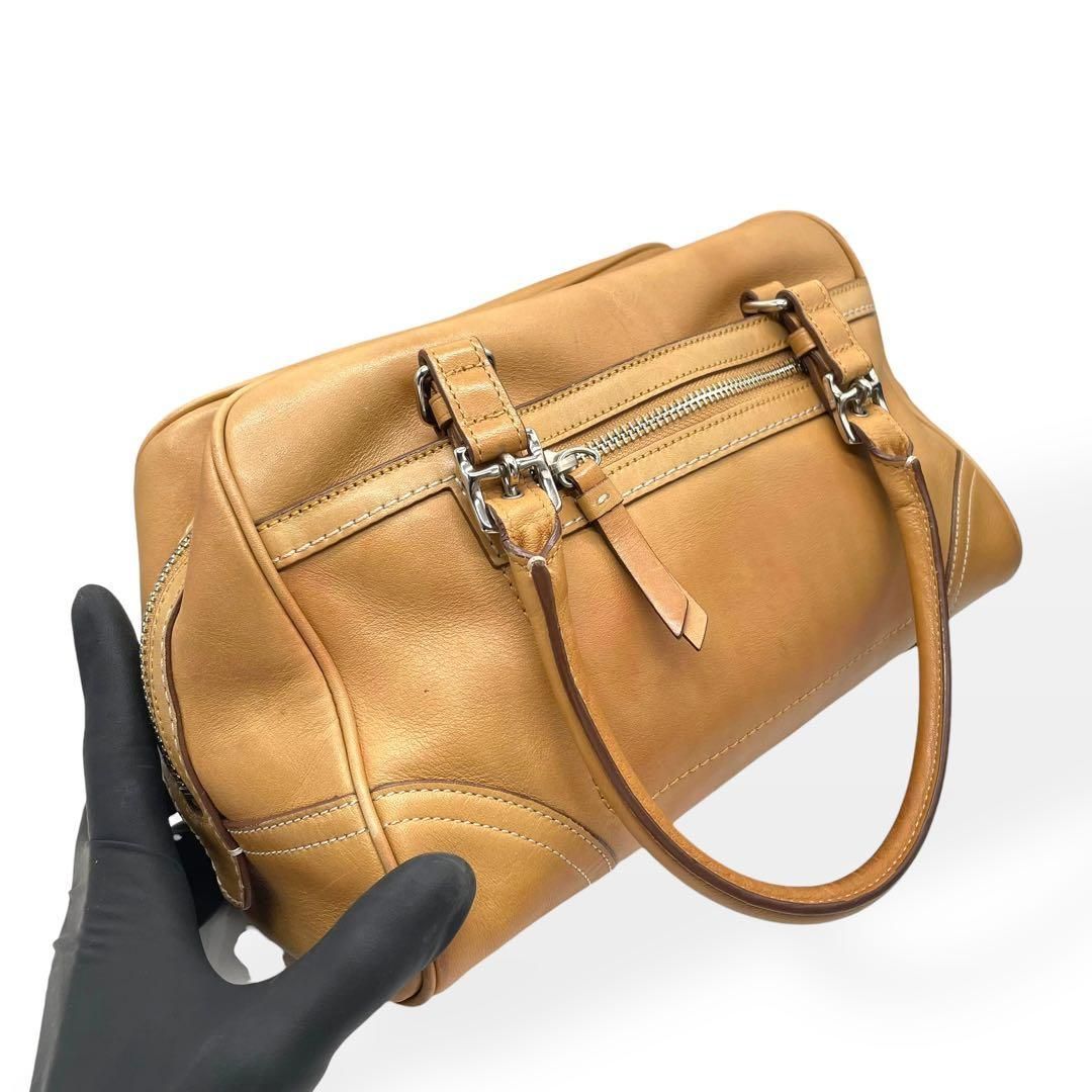 極美品 COACH コーチ ミニボストンバッグ ハンプトンズ キャリーオール