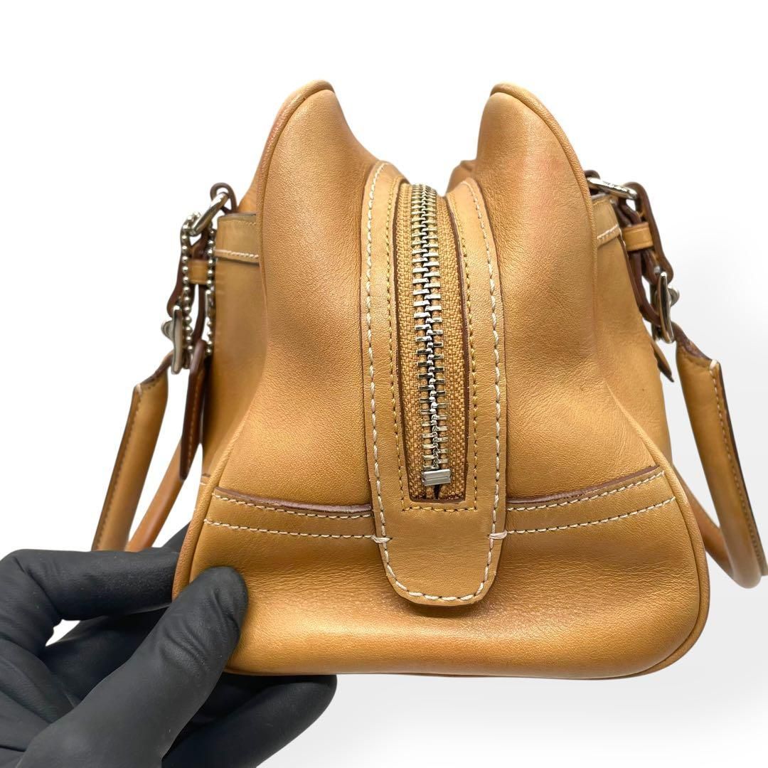 極美品 COACH コーチ ミニボストンバッグ ハンプトンズ キャリーオール