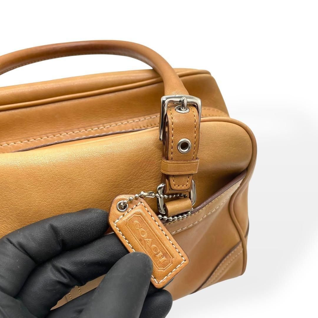 極美品 COACH コーチ ミニボストンバッグ ハンプトンズ キャリーオール