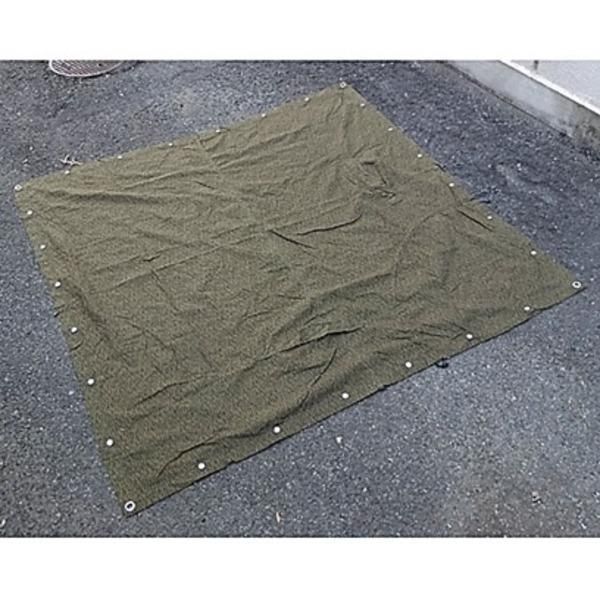 東ドイツ軍 放出 テントシート 1枚 レインドロップカモフラージュ 未