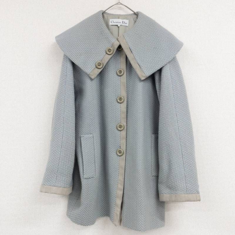 Christian Dior クリスチャンディオール ビッグカラー コート ドルマン
