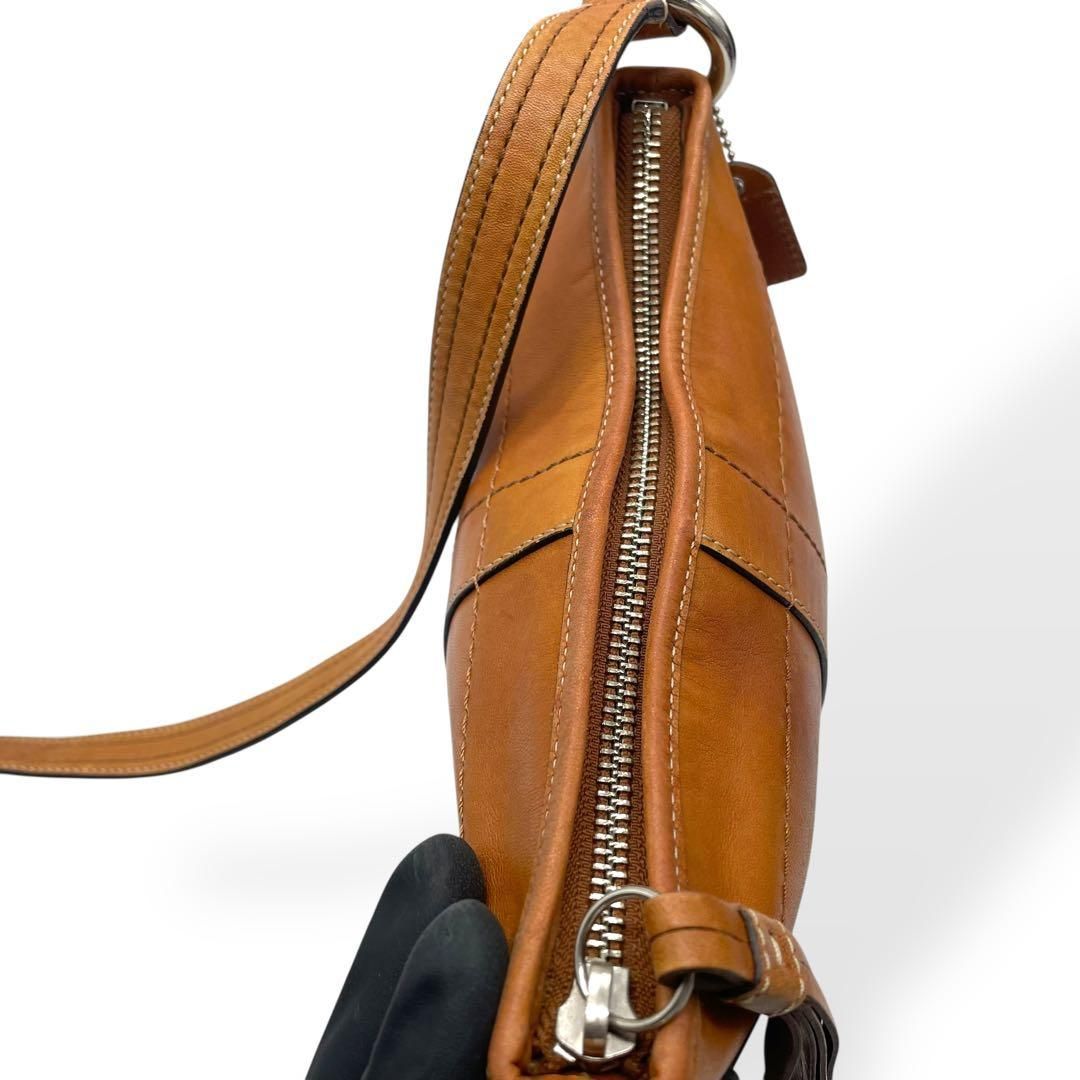 極美品 COACH オールドコーチ ショルダーバッグ 斜め掛け レザー