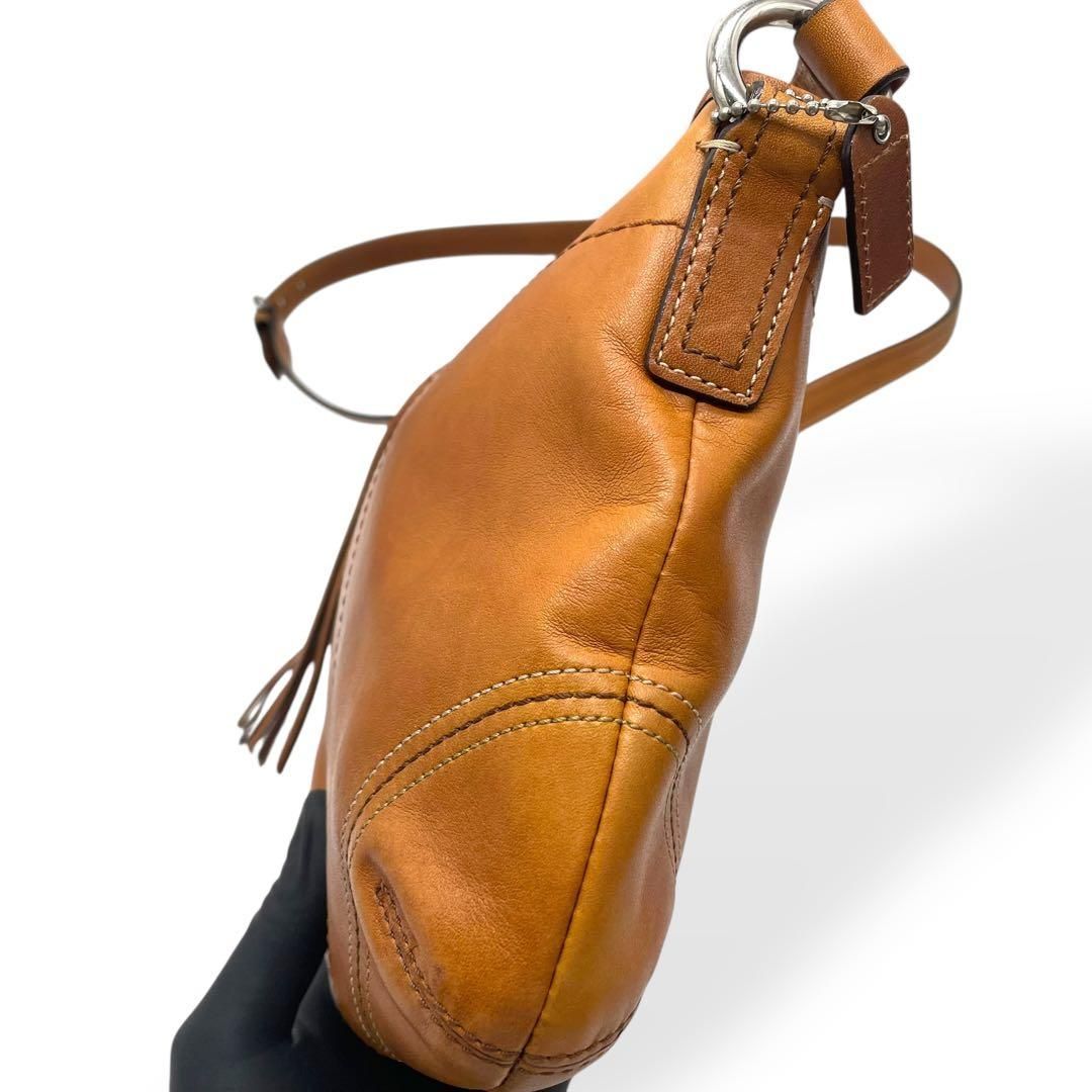 極美品 COACH オールドコーチ ショルダーバッグ 斜め掛け レザー