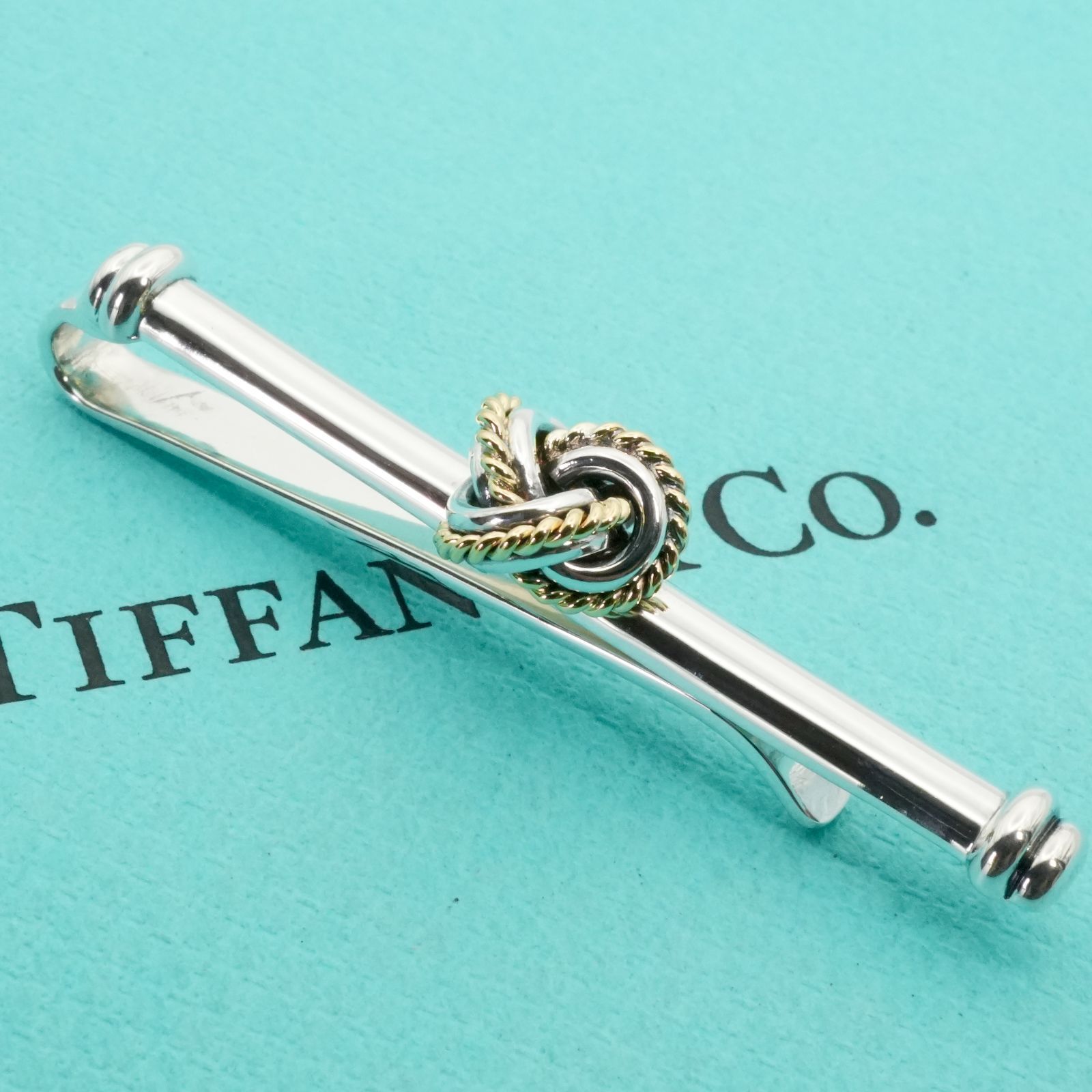 希少極美品 ティファニー ノット コンビ ネクタイピン/25-2256 - メルカリ