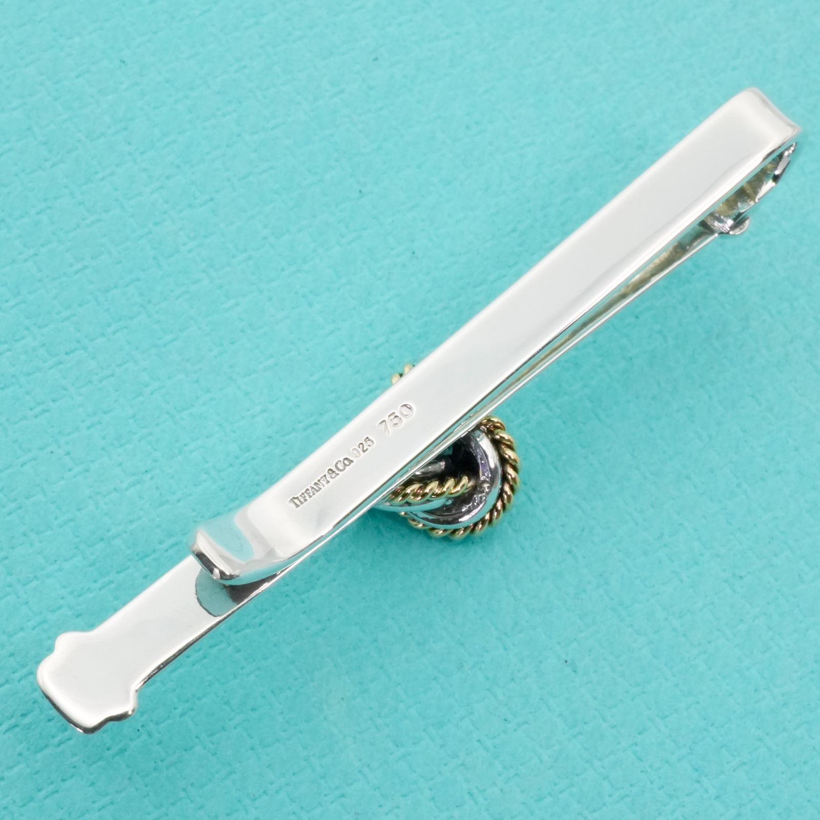 希少極美品 ティファニー ノット コンビ ネクタイピン/25-2256 - メルカリ