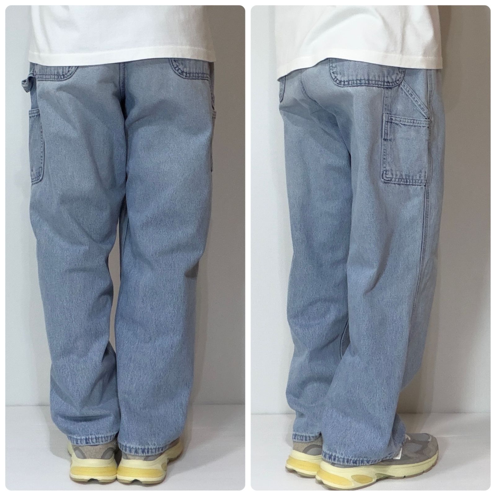 00s USA製 Carhartt カーハート シングルニー デニムペインターパンツ 