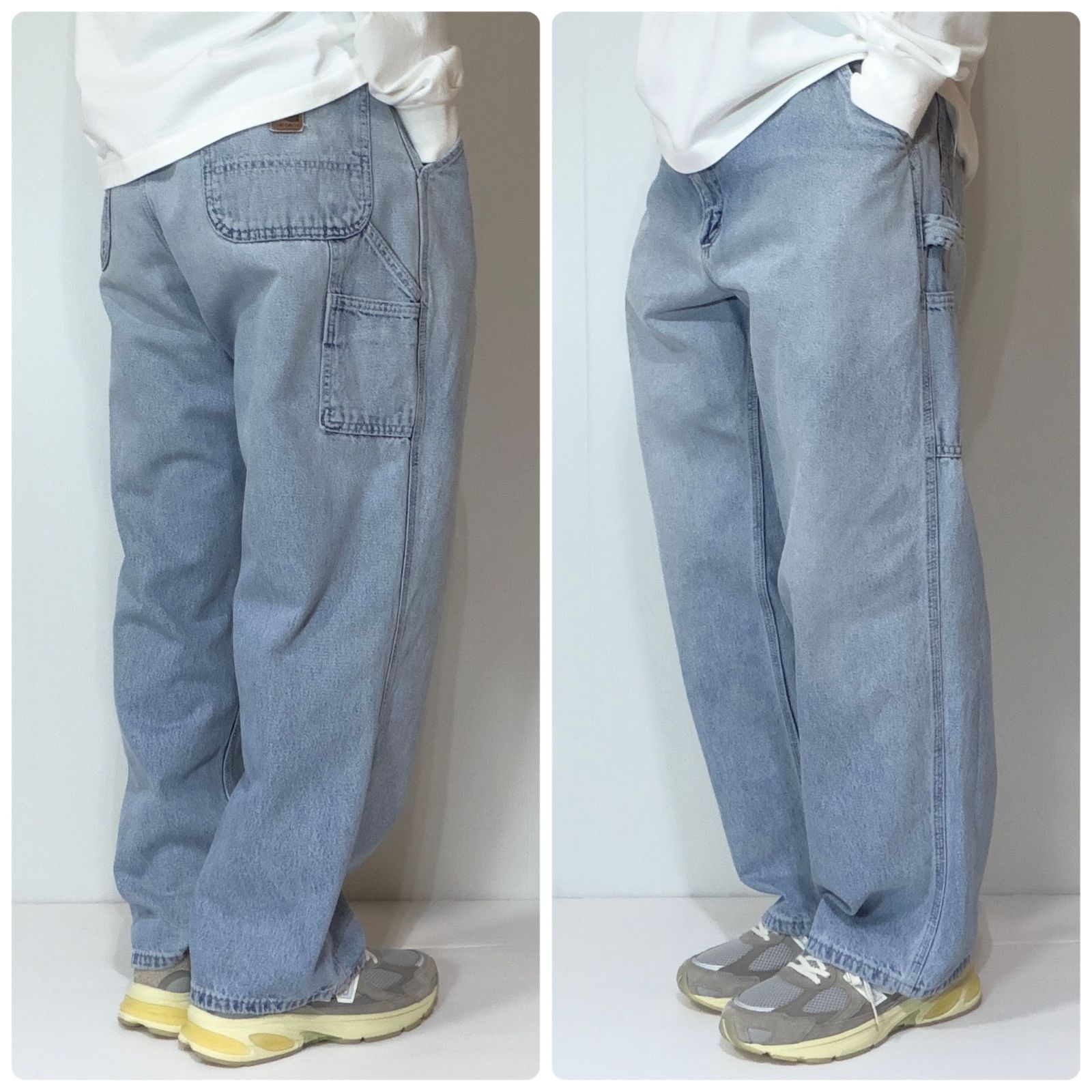 00s USA製 Carhartt カーハート シングルニー デニムペインターパンツ 