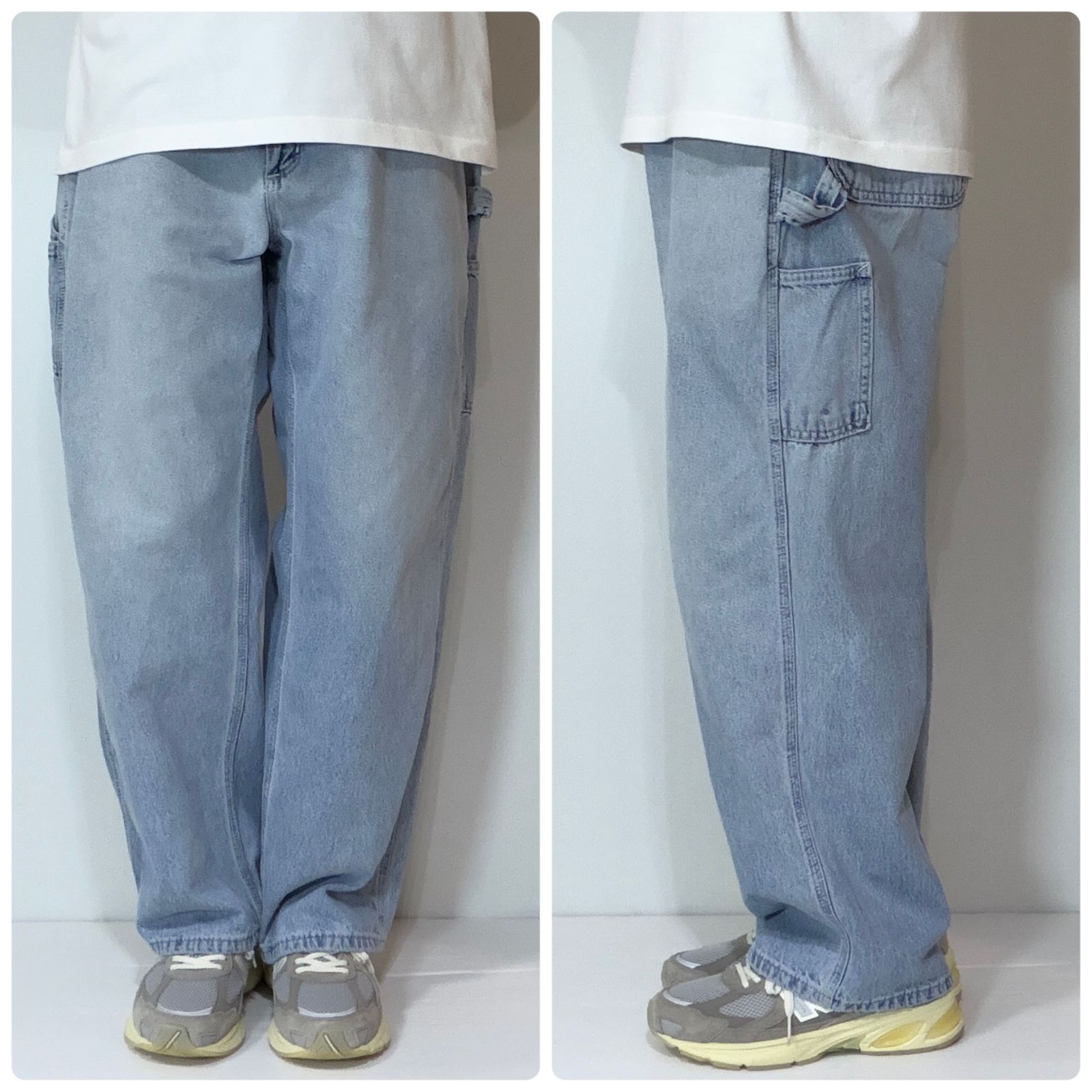 00s USA製 Carhartt カーハート シングルニー デニムペインターパンツ 
