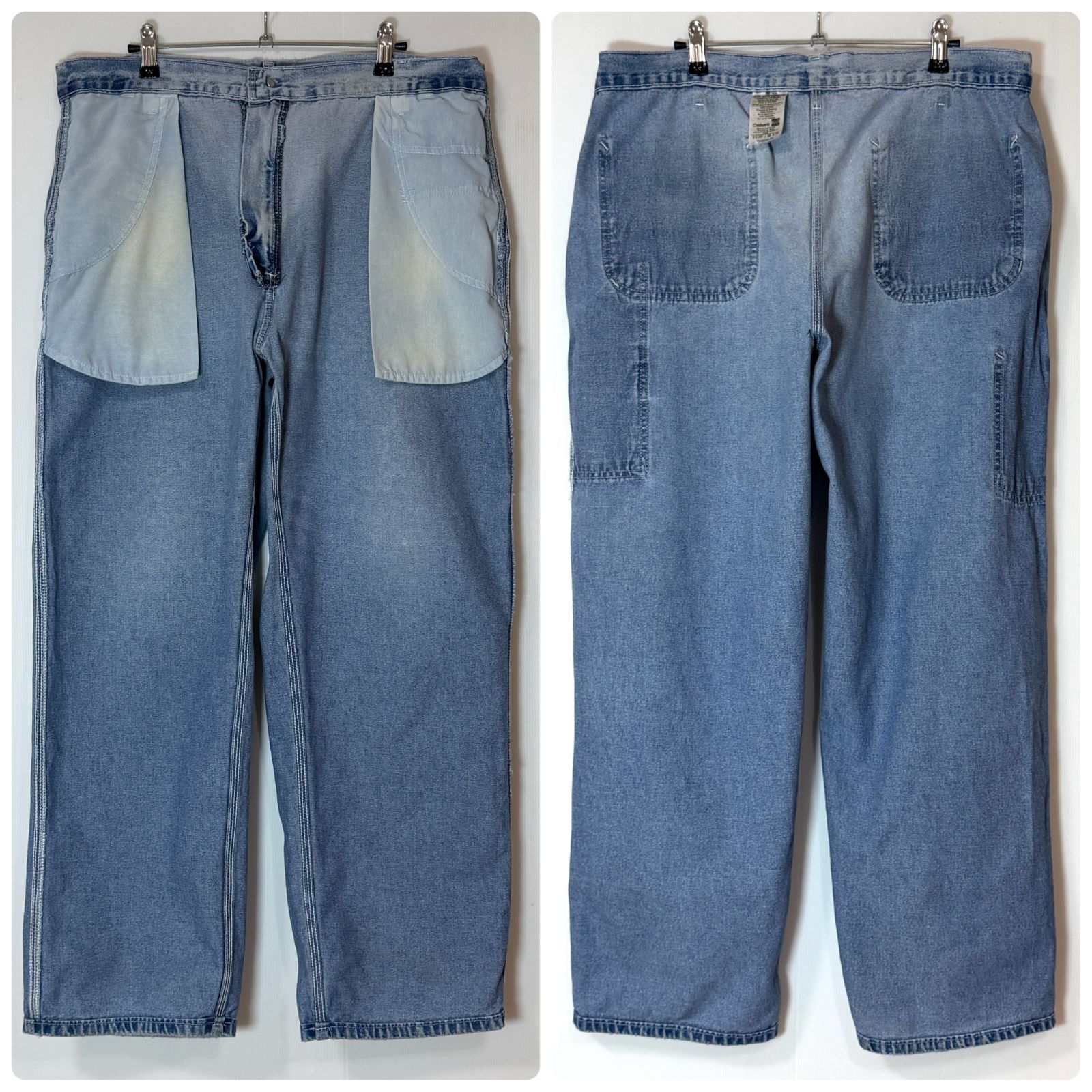 00s USA製 Carhartt カーハート シングルニー デニムペインターパンツ