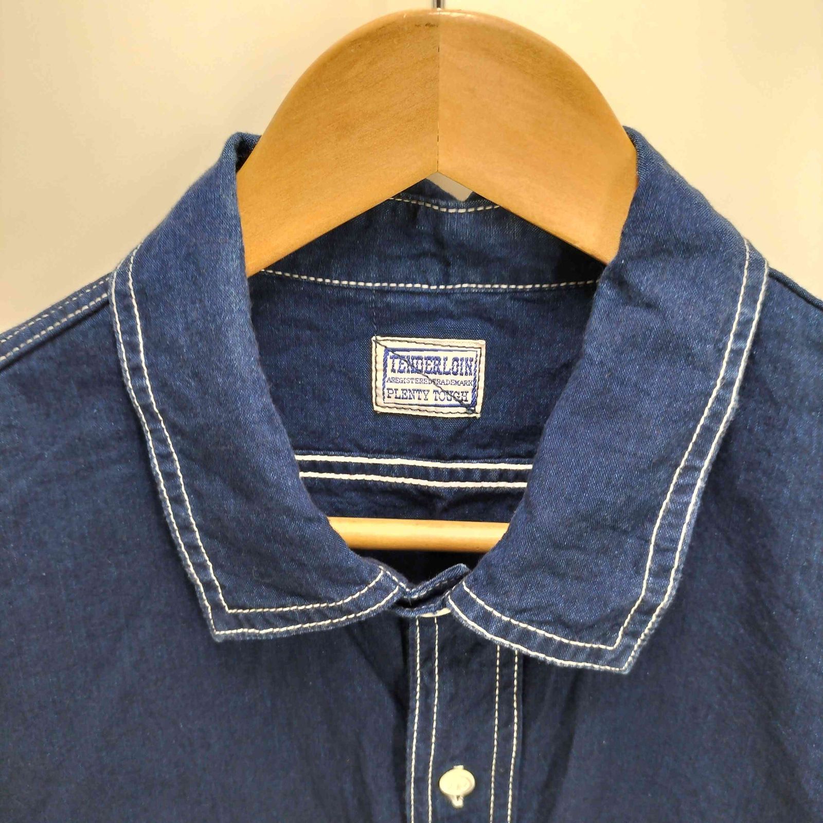 テンダーロイン TENDERLOIN T-CHINSTRAP SHT ステッチデザイン ワーク 