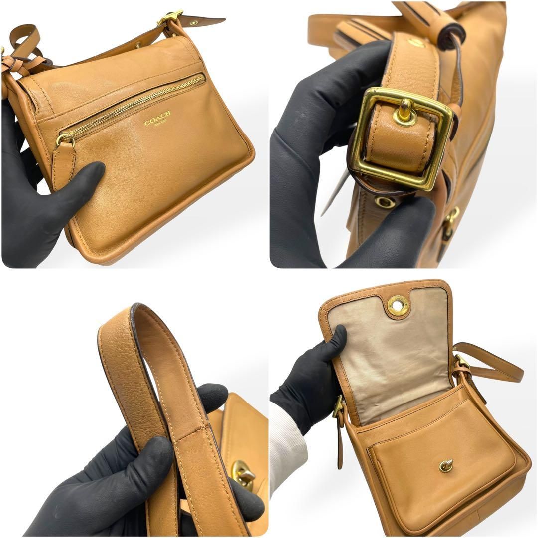 極美品 COACH コーチ オールドコーチ ショルダーバッグ ベージュ