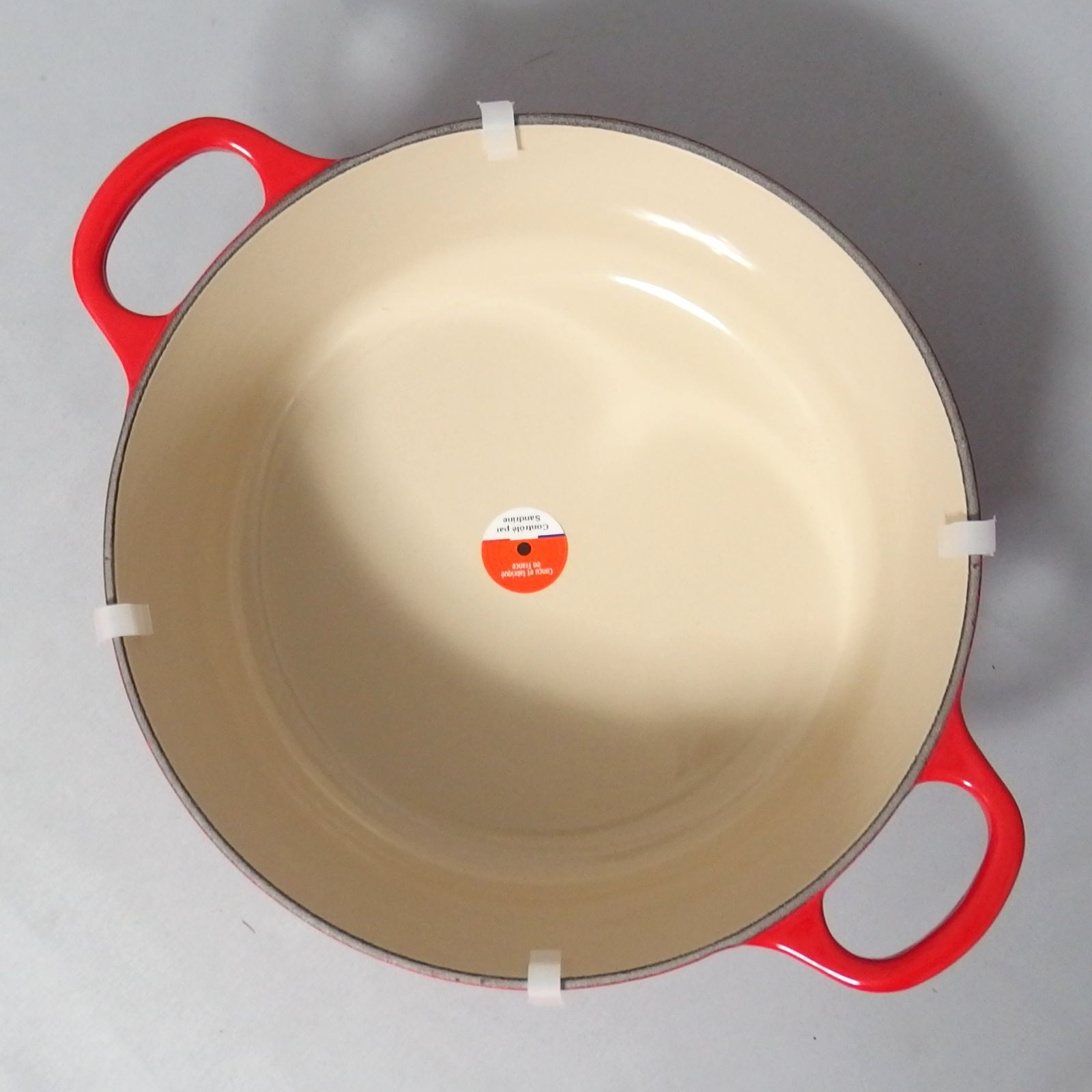 未使用☆LE CREUSET COCOTTE RONDE TRADITION 22cm CARMIN 両手鍋 