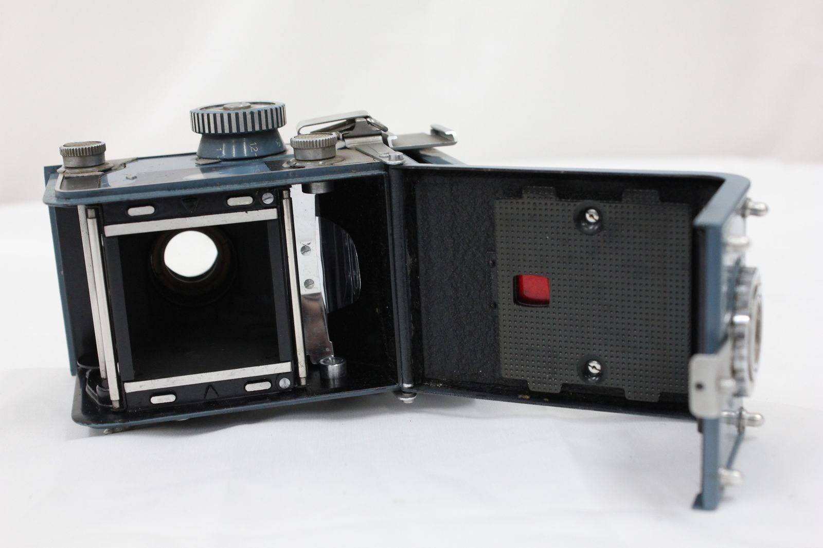 訳あり品】 ヤシカ Yashica-44 ブルー Yashikor 60mm F3.5 二眼カメラ