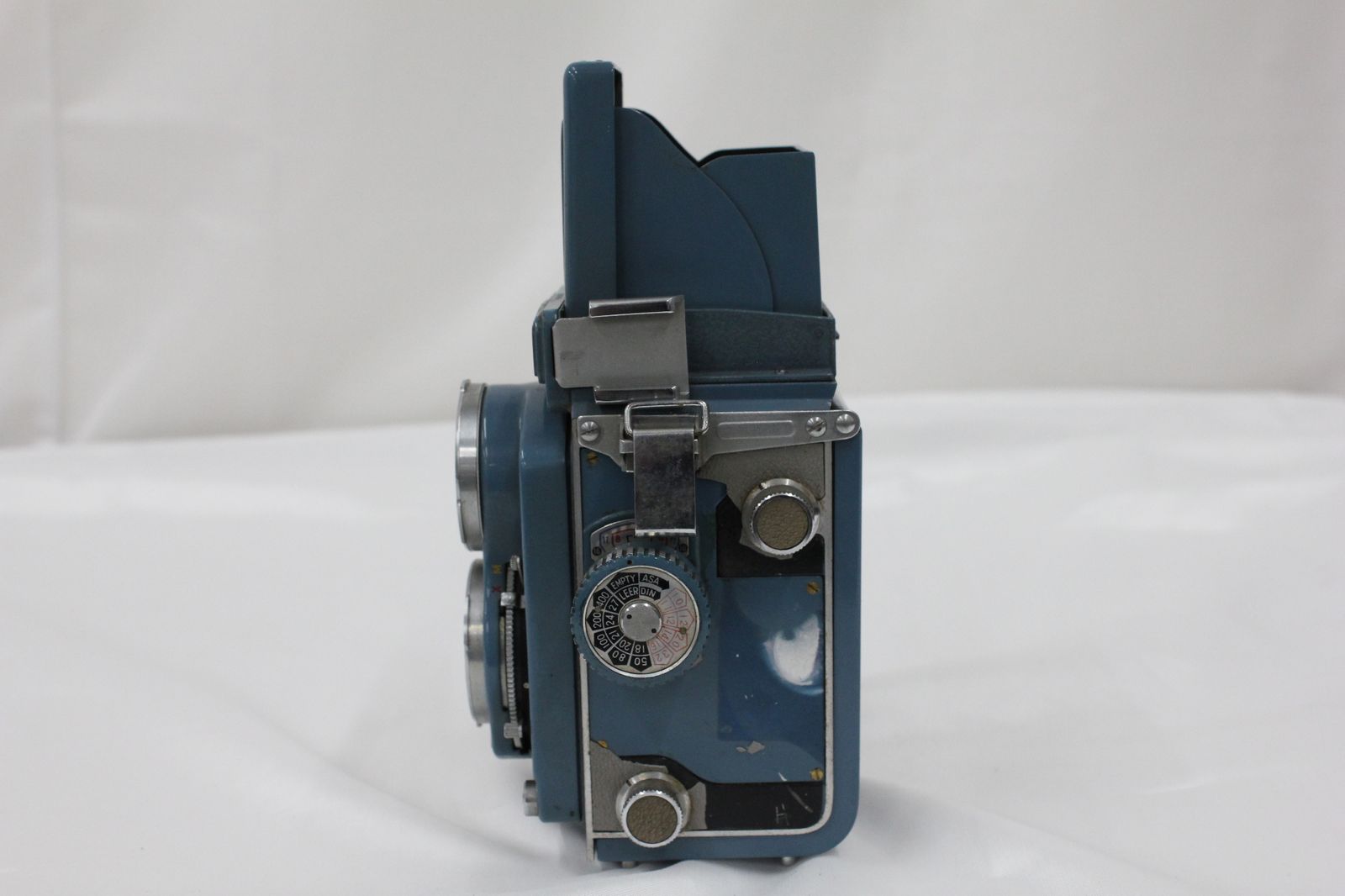 訳あり品】 ヤシカ Yashica-44 ブルー Yashikor 60mm F3.5 二眼カメラ