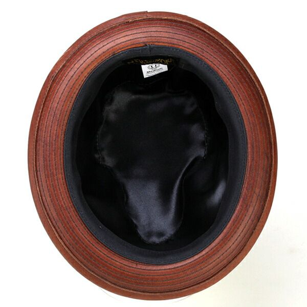 NEW YORK HAT (ニューヨークハット) 中折れハット レザー ヴィンテージ