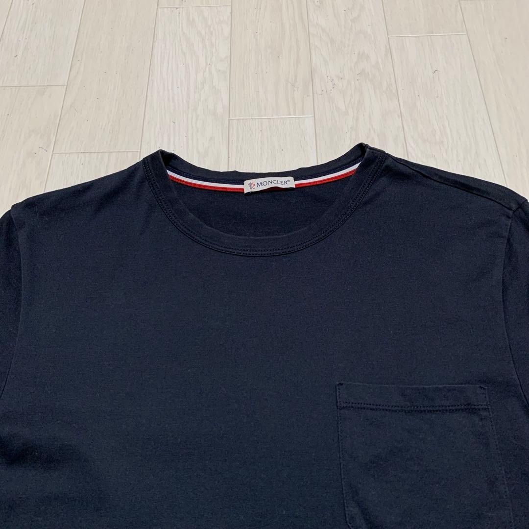 MONCLER 定番 Tシャツ ネイビー S 国内正規品 4S236 - メルカリ