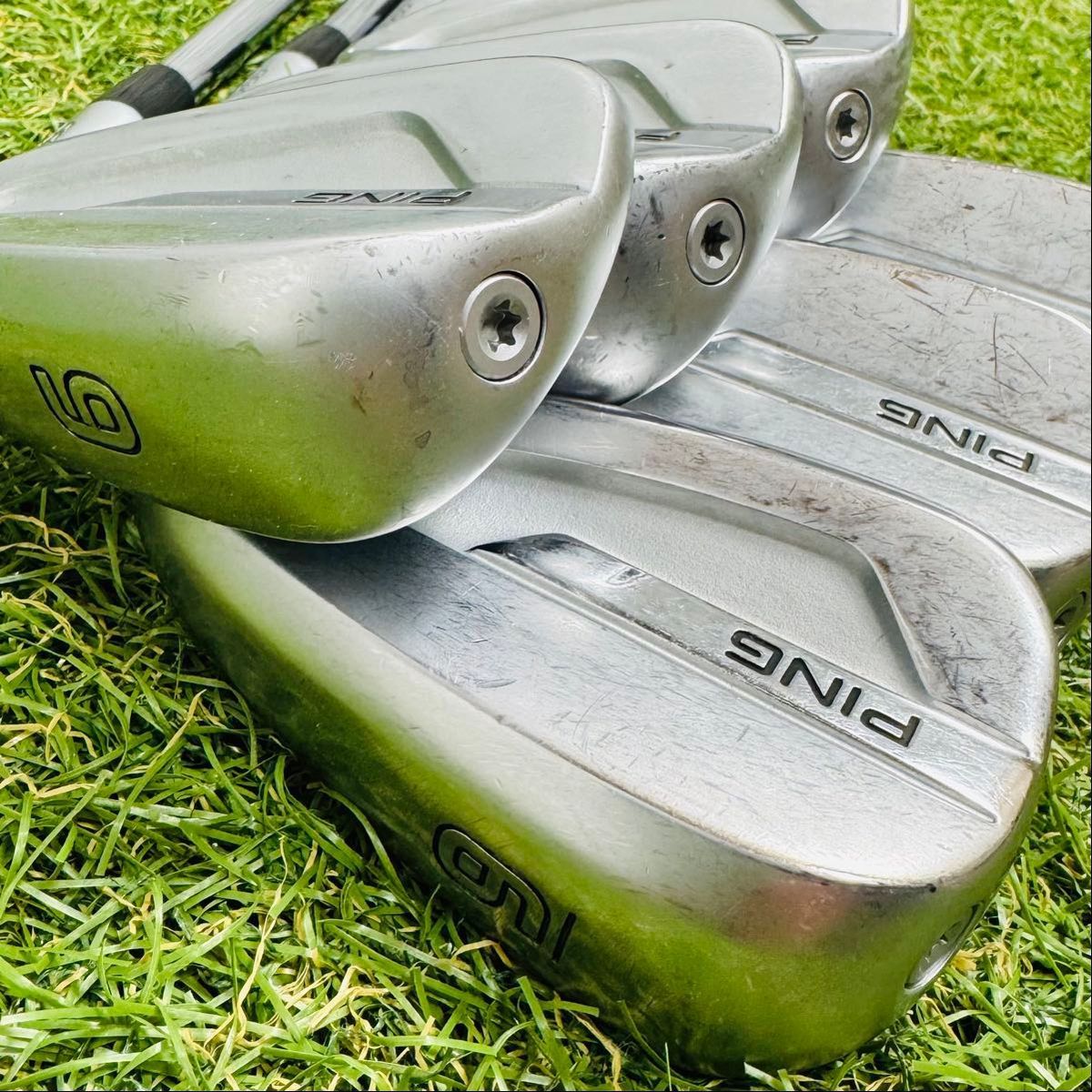 良品】初心者推奨 ピン G700 緑ドット メンズアイアンセット 6本 S