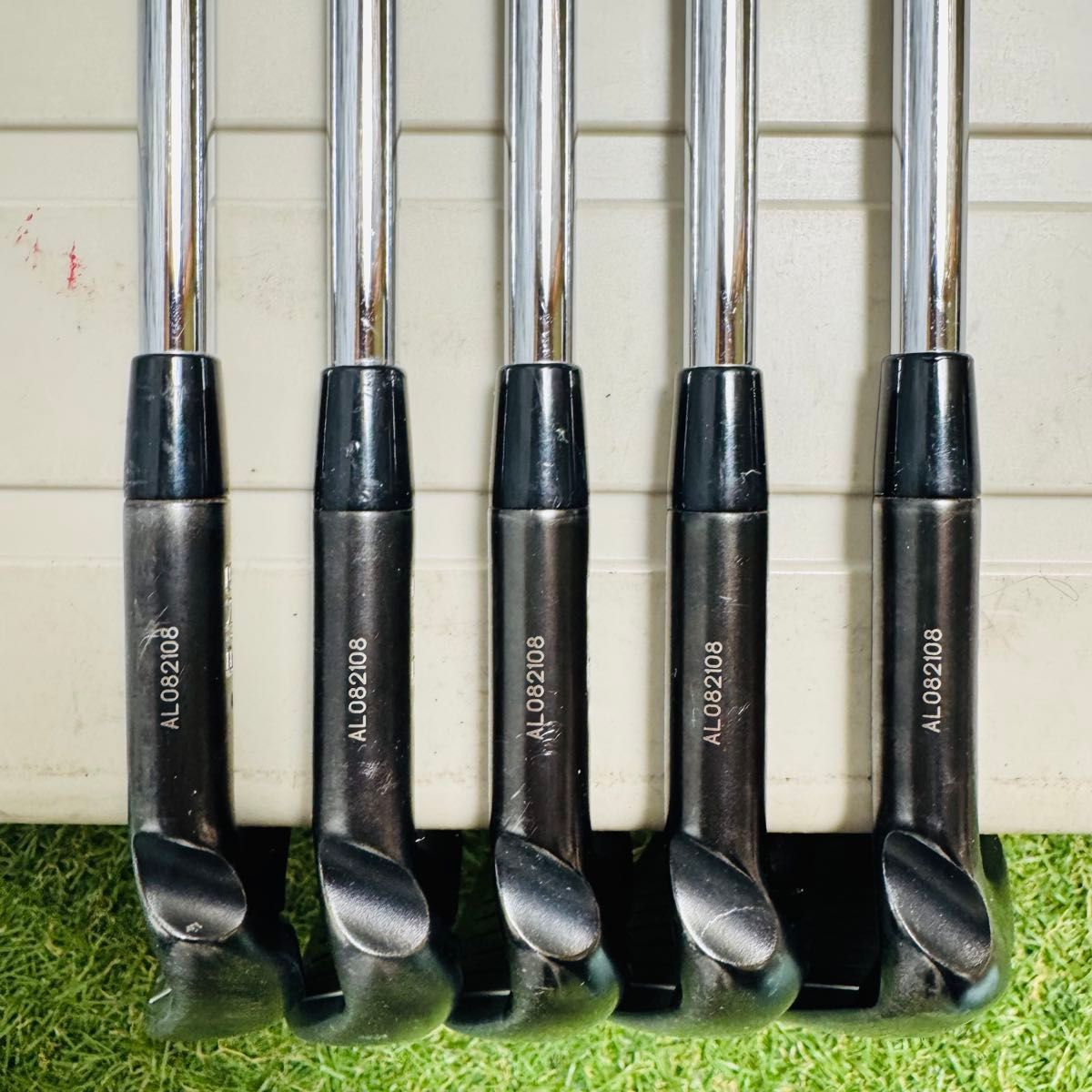 良品】ピン G710 黒ドット メンズアイアンセット 5本 スチール S