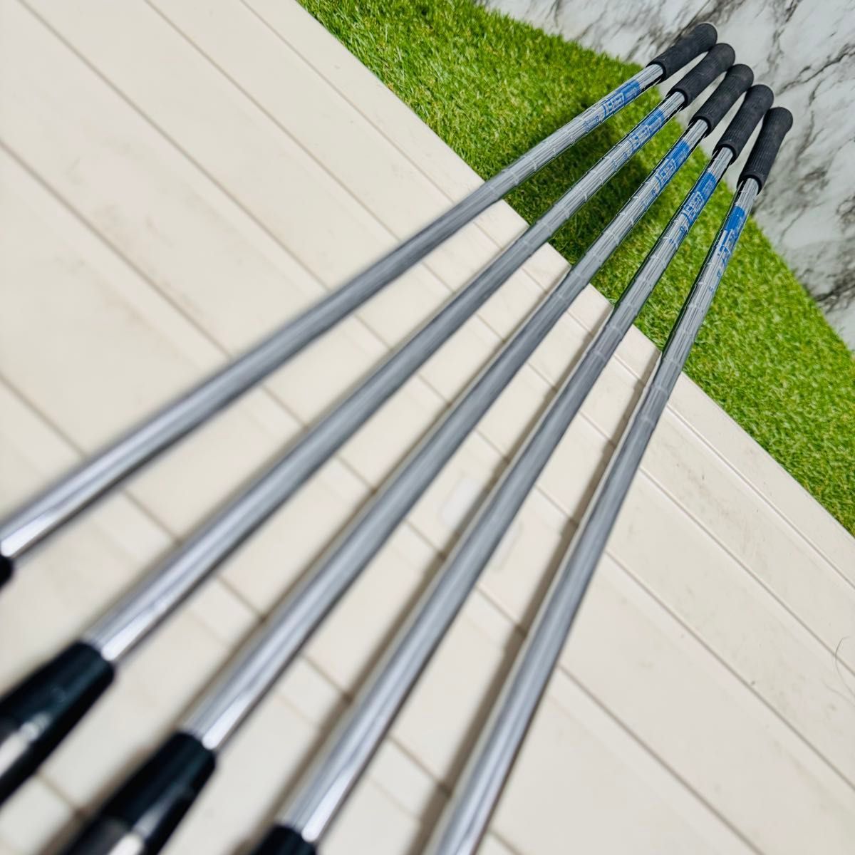 良品】ピン G710 黒ドット メンズアイアンセット 5本 スチール S