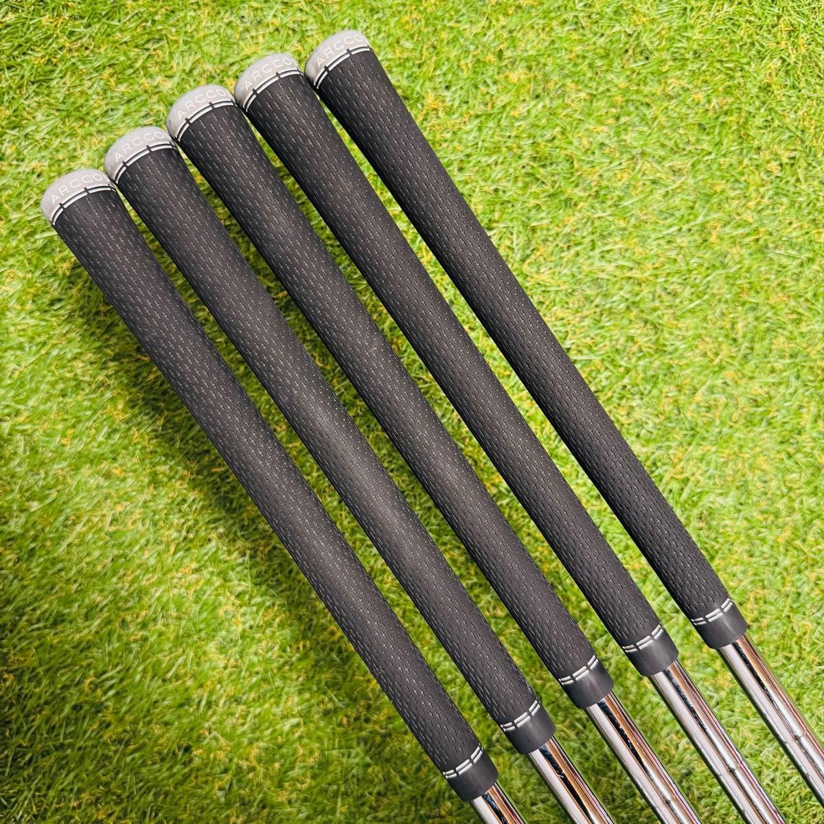 良品】ピン G710 黒ドット メンズアイアンセット 5本 スチール S