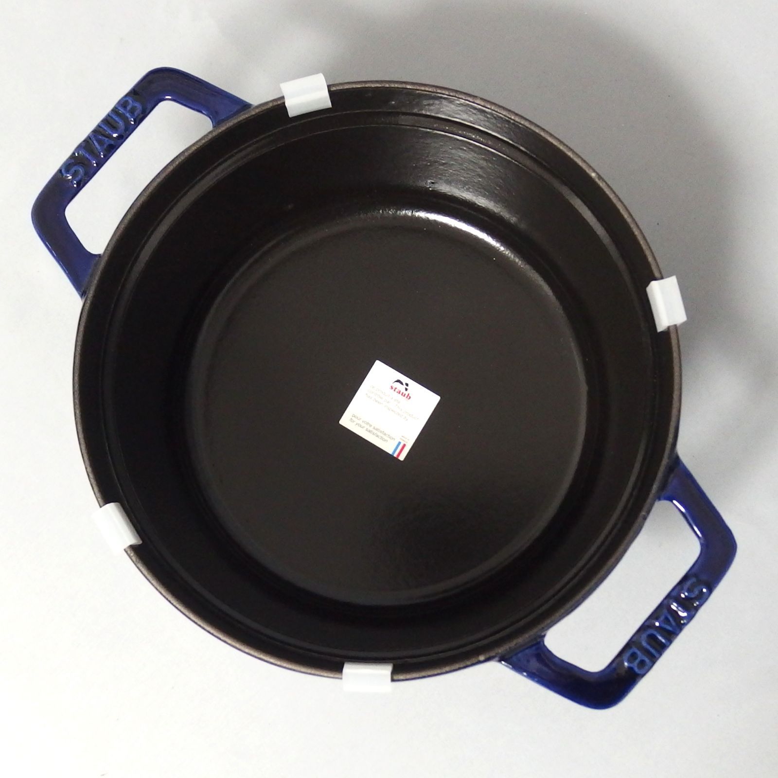 未使用☆STAUB COCOTTE RONDE 20cm 2.2L グランブルー 40510-264 