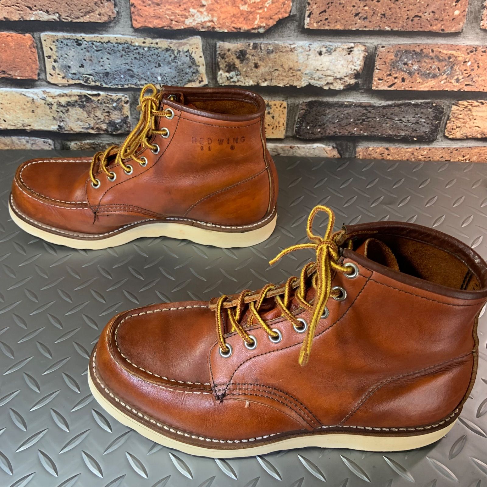 ☆REDWING 875 アイリッシュセッター 旧四角犬タグ 1988年製 US6.5E