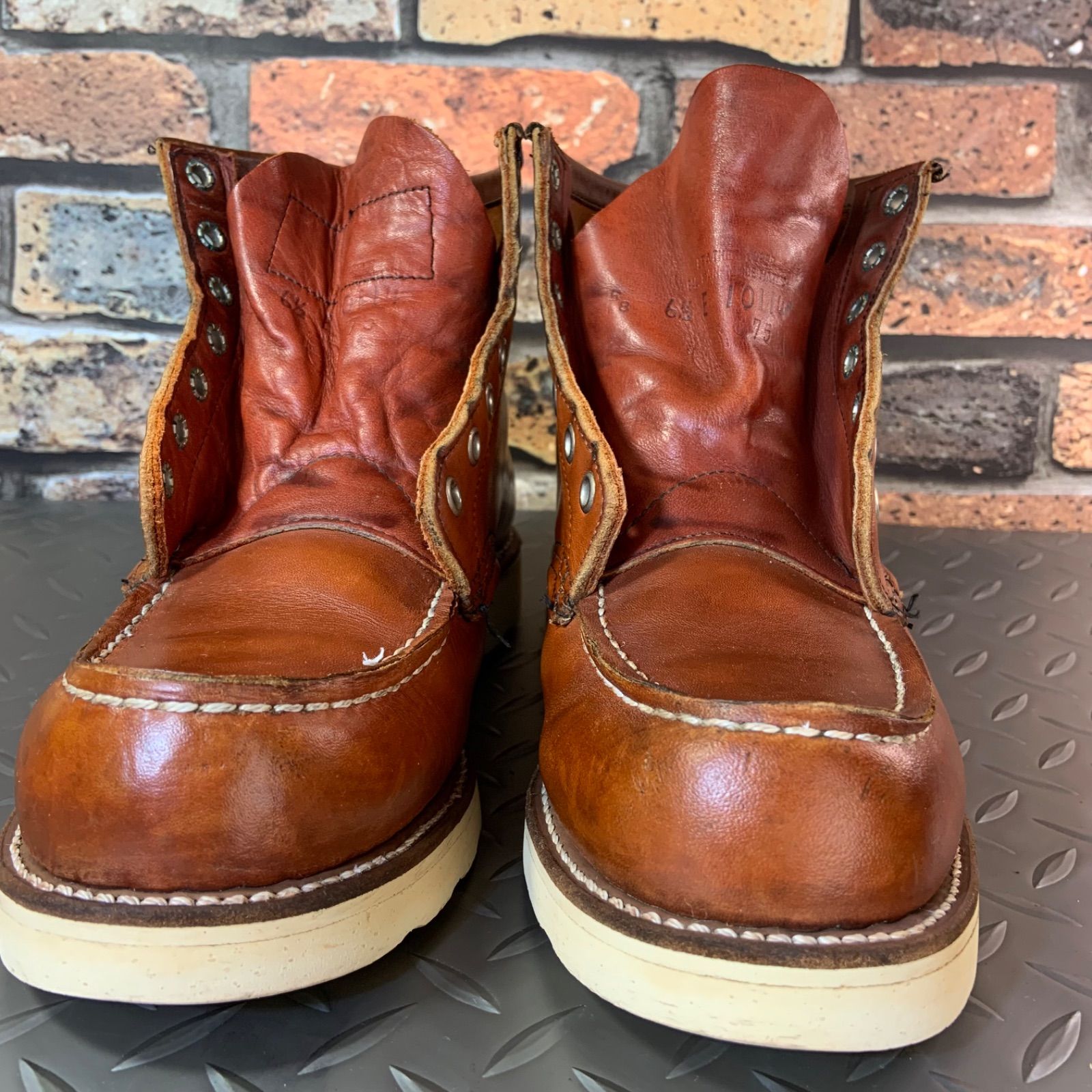 ☆REDWING 875 アイリッシュセッター 旧四角犬タグ 1988年製 US6.5E