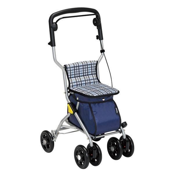 シルバーカー/手押し車 〔ミドルタイプ〕 本体幅43cm 手元ブレーキ 幸