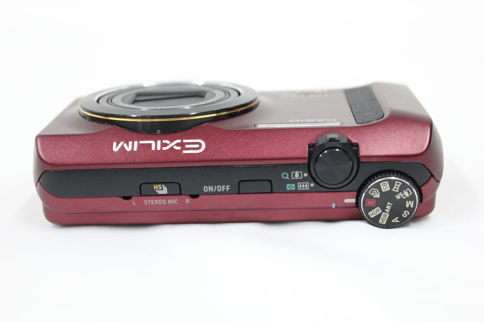 返品保証】 カシオ Casio EXILIM EX-ZR310 12.5x レッド バッテリー