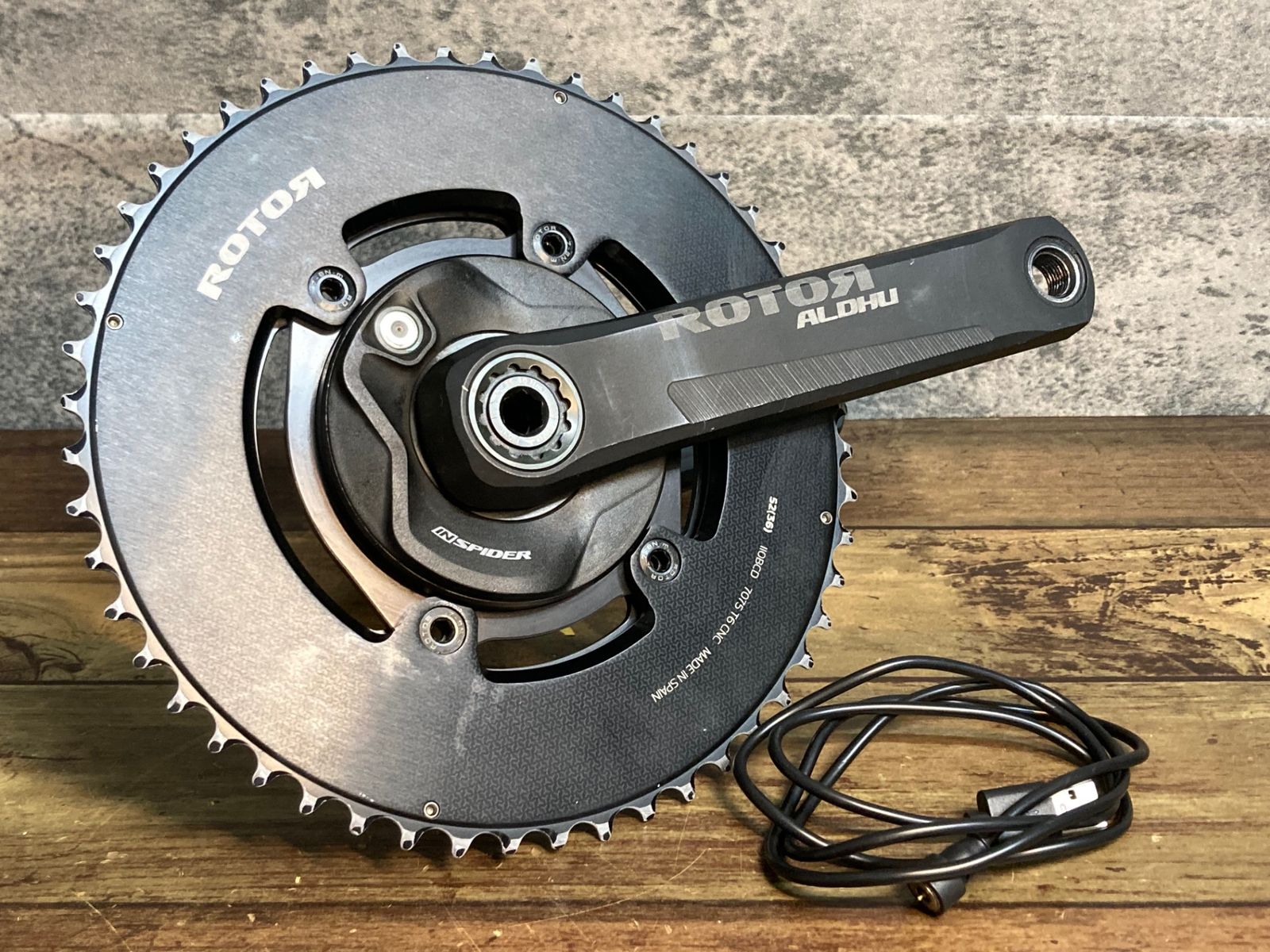 JP949 ローター ROTOR ALDHU INSPIDER パワーメーター クランクセット