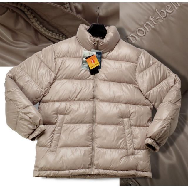 mont-bell スタンドカラー ナイロンジャケット ベージュ XL mont-bell メンズ ベージュジャケット XL mont-bell スタンドカラー