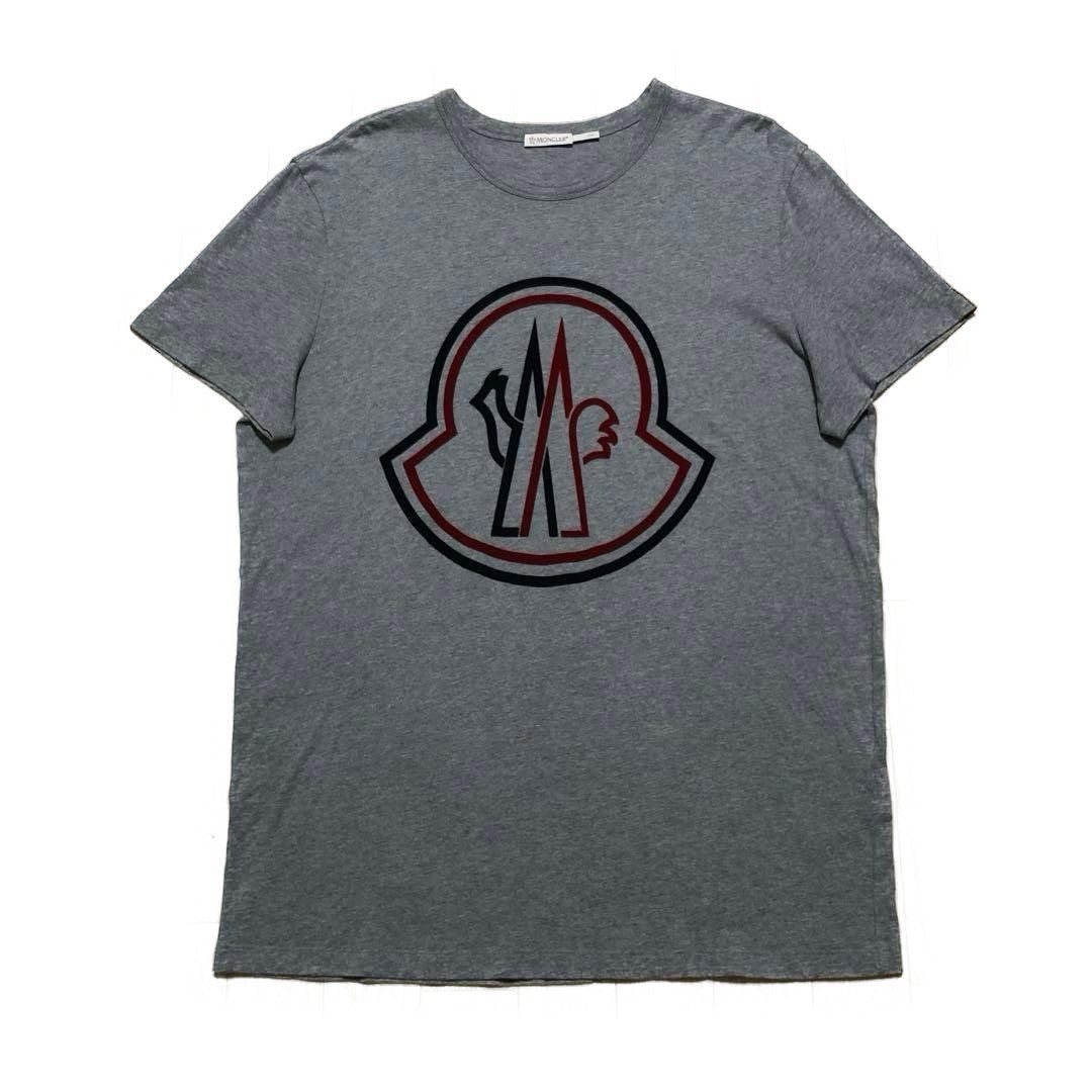 MONCLER Tシャツ グレー XL 国内正規品 4S262 - メルカリ