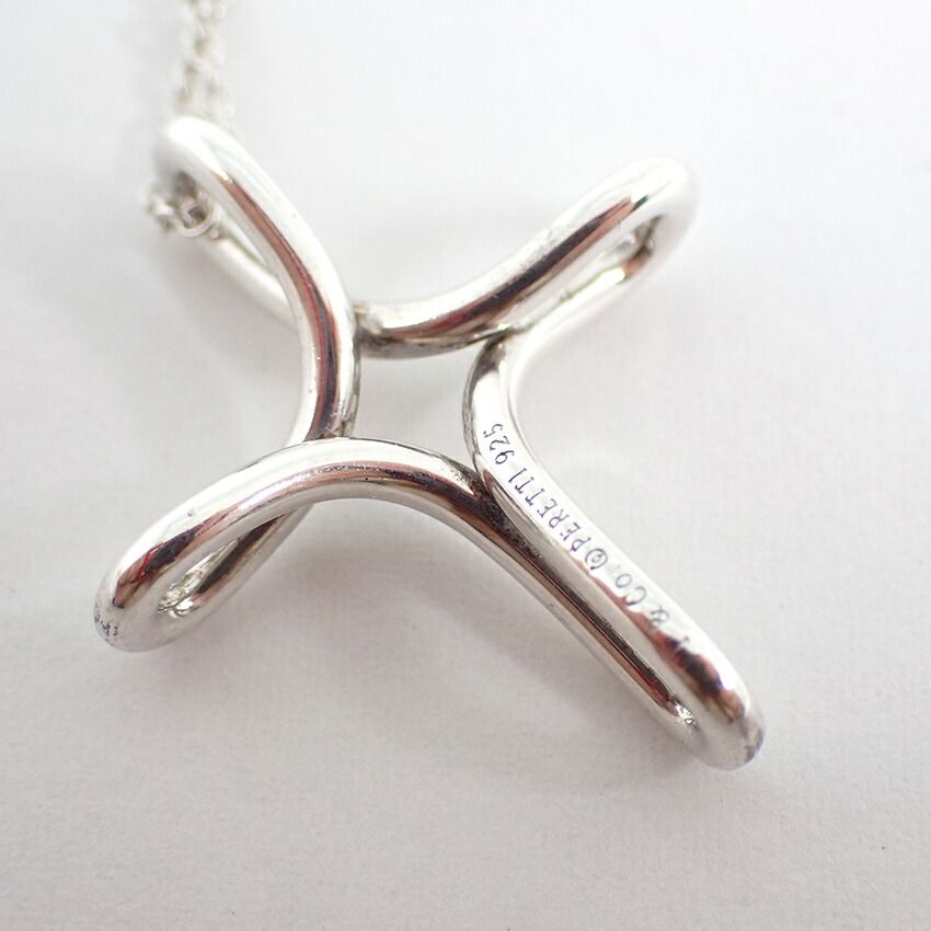 ティファニー 925 オープンクロス ネックレス//j165-9 - メルカリ