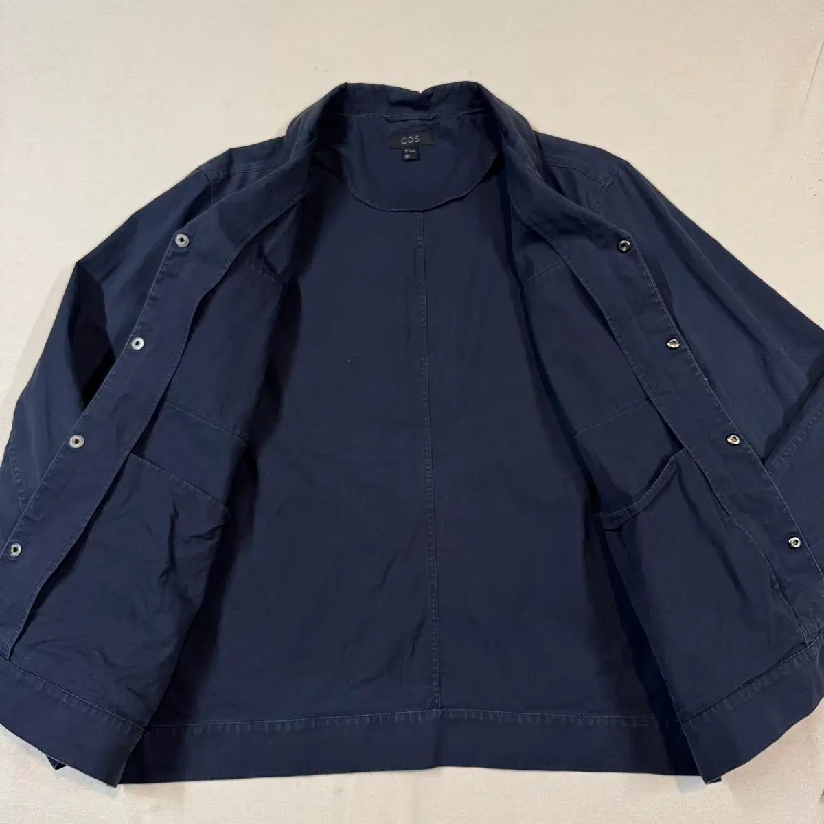 JERSEY-TWILL SHIRT JACKET ジャージーツイルシャツジャケット M) COS 