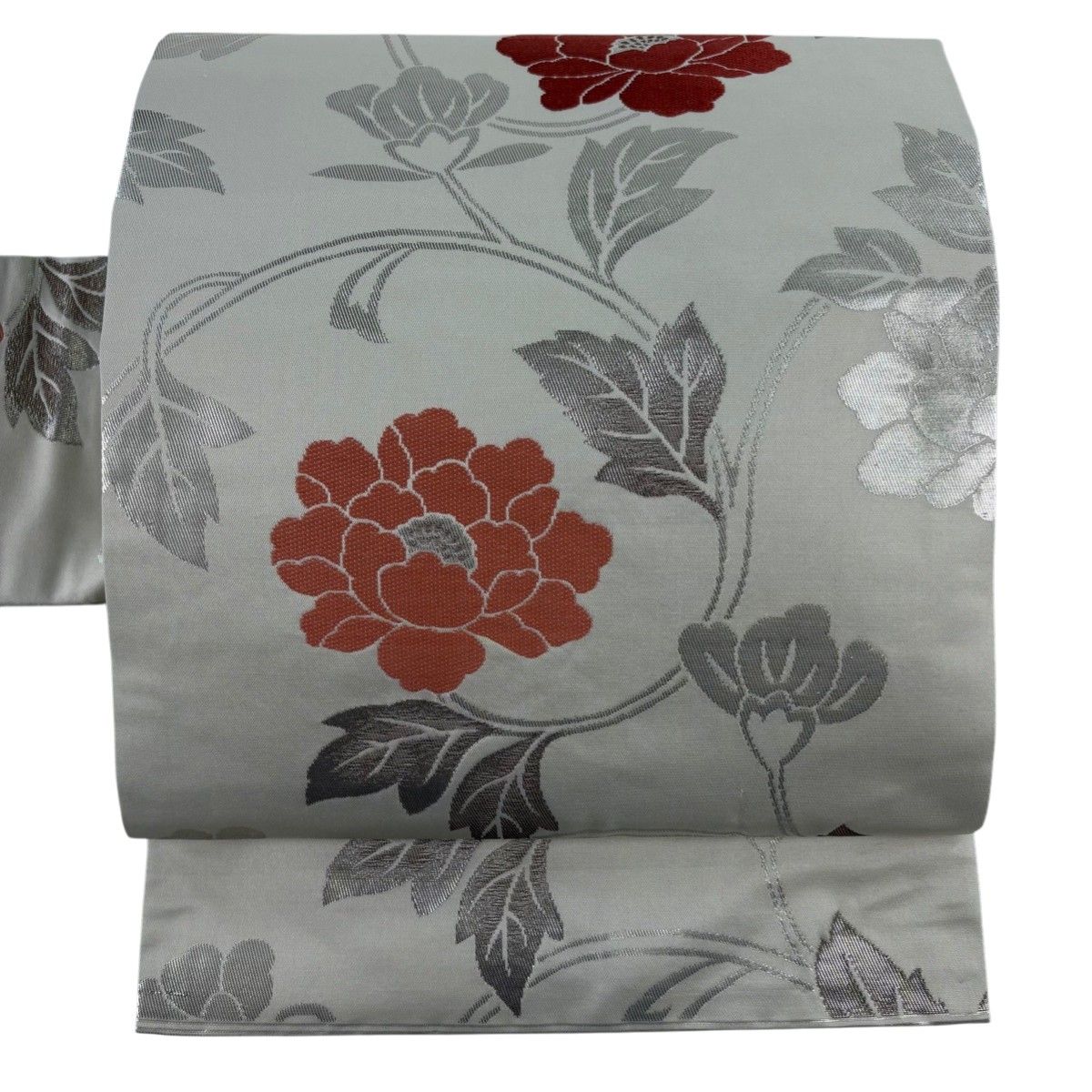 名古屋帯 優品 関西仕立て 花唐草 箔 クリーム 正絹 【中古】 - メルカリ