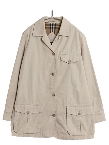 90s USA製 バーバリー プローサム コットン ジャケット レディース M