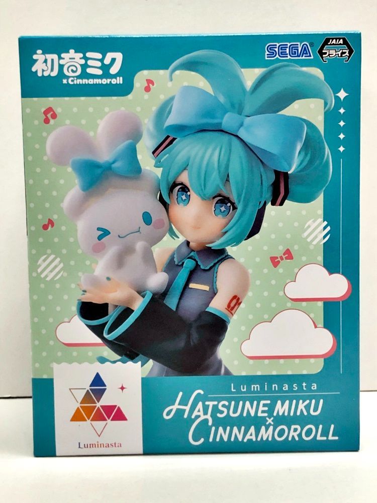 27.【未開封】初音ミク×シナモロール Luminasta フィギュア 初音ミク