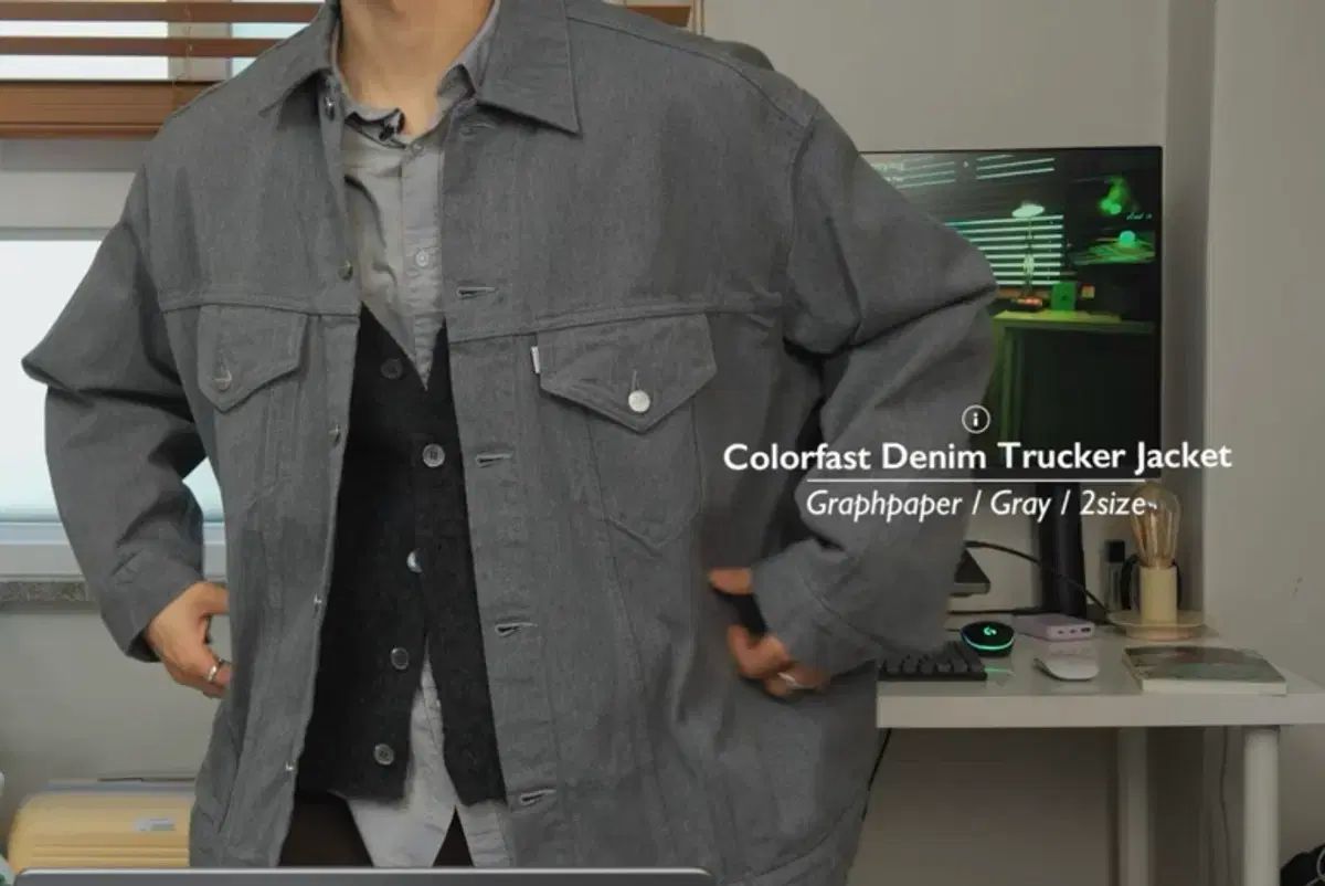 グラフペーパー colorfast denim trucker jacket 2 - メルカリ