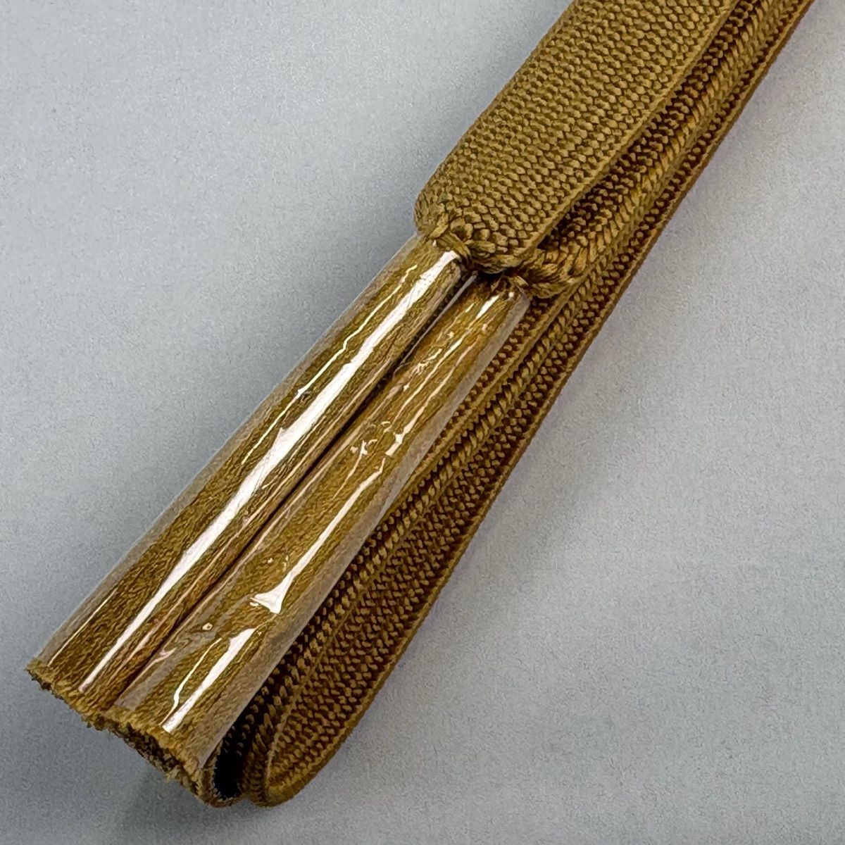美品】 帯締め 優品 フォーマル 金銀糸 山吹茶色 正絹 和装小物 【中古
