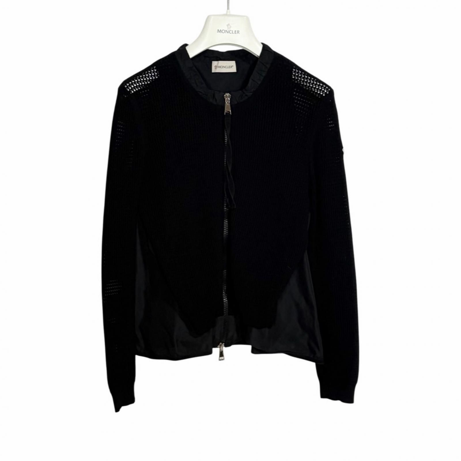 MONCLER/S /ブラック /レディース /ナイロン×ニット切り替え /型番