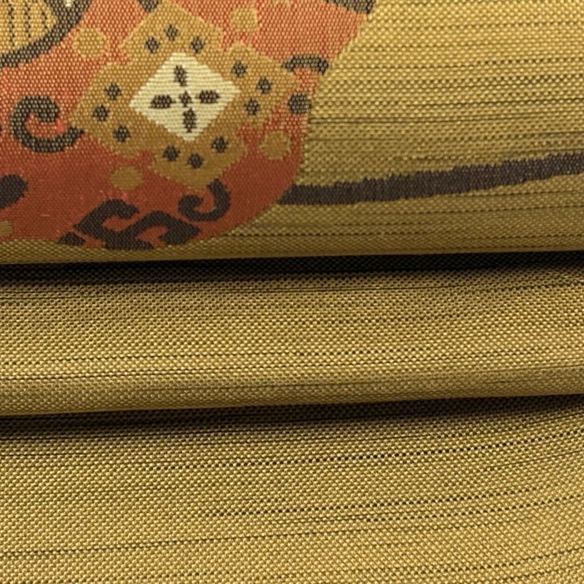 美品】 袋帯 秀品 鳥 草花 黄土色 六通 正絹 【中古】 - メルカリ